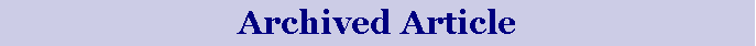 Text Box: Archived Article