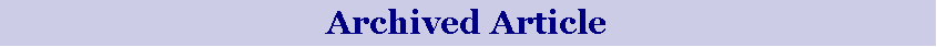 Text Box: Archived Article